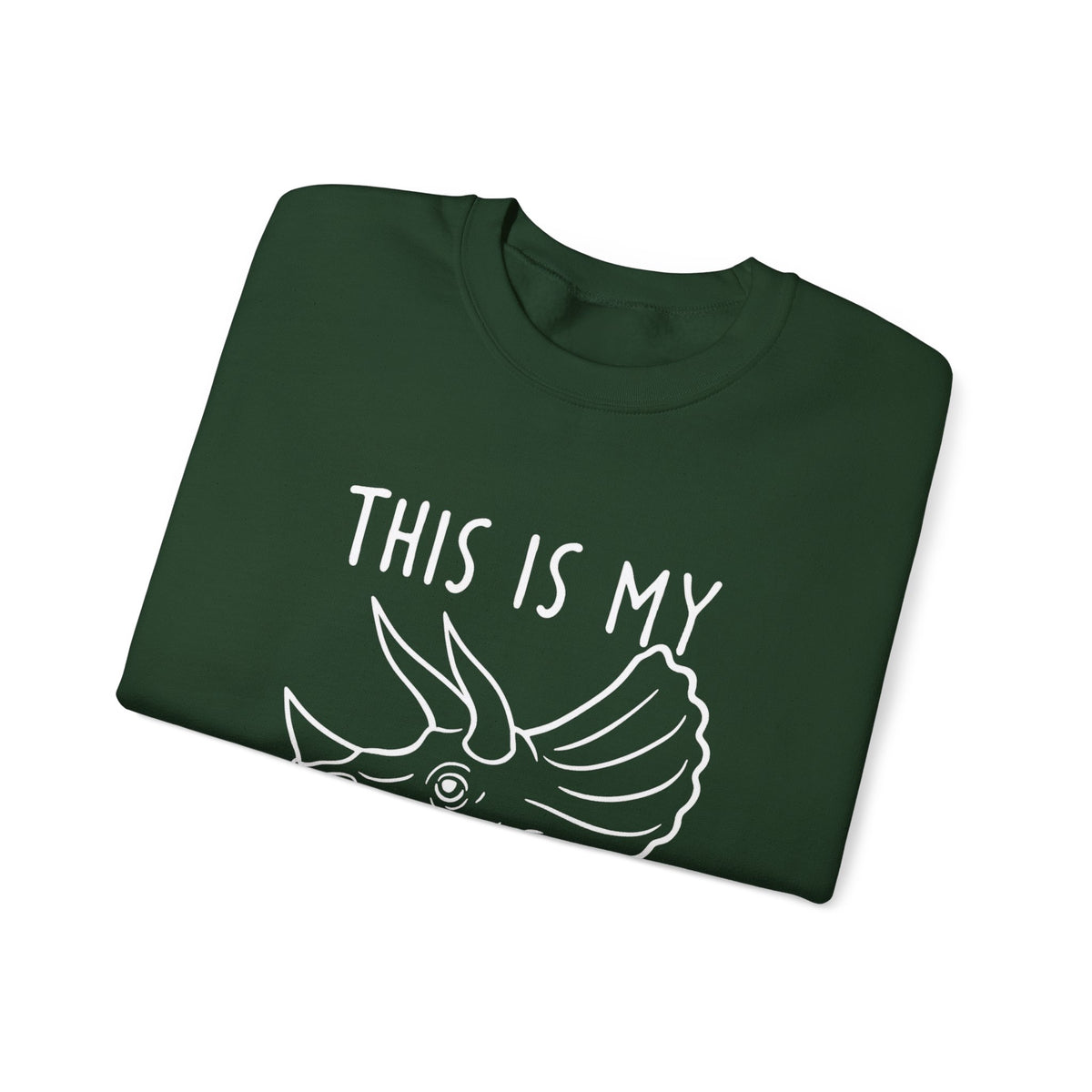 Triceratops Sweatshirt: Jurassic Dinosaur Skull Print Jumper