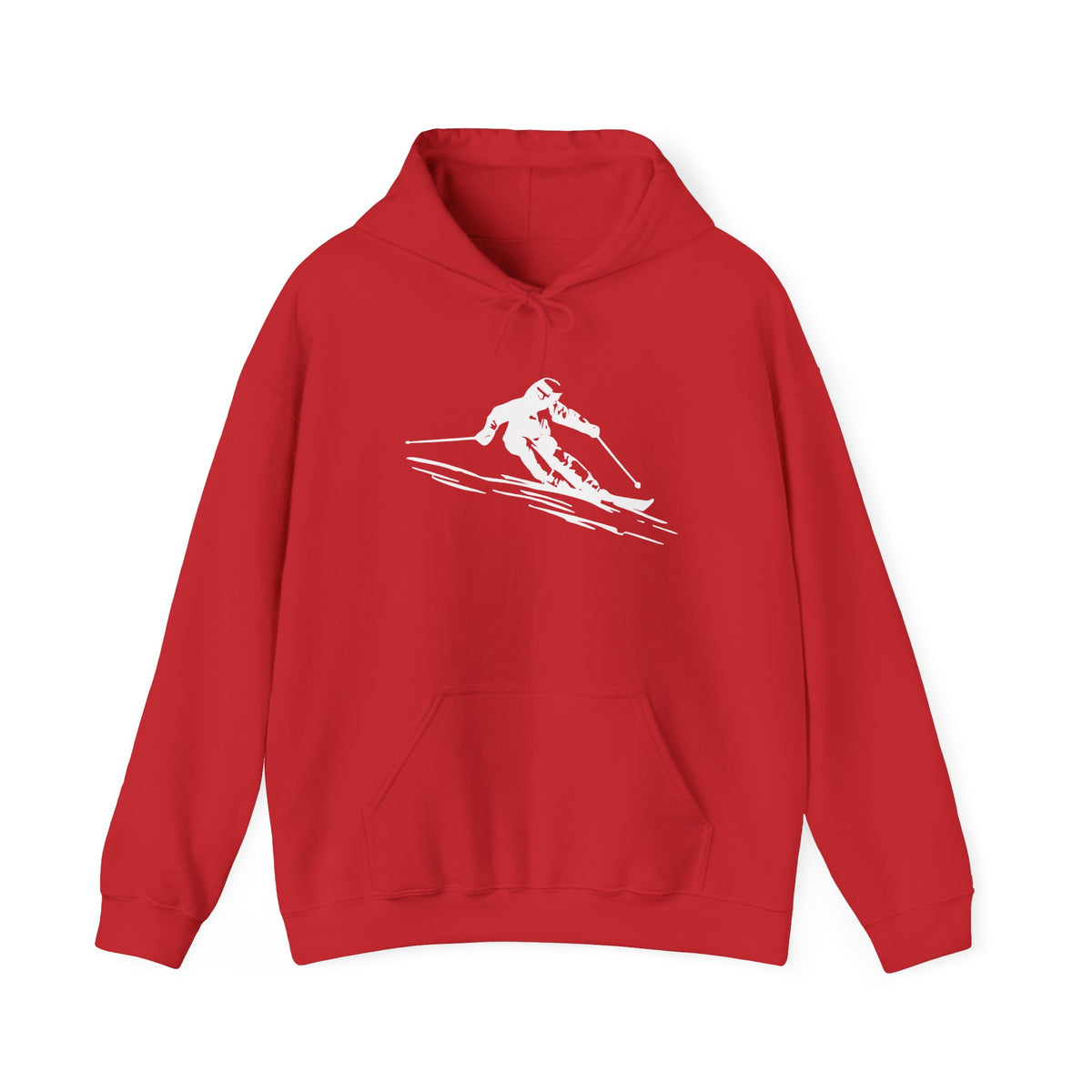 Ski Sweatshirt, Winter Sports Hoodie, Minimalist Ski Crewneck, Skiing Sweater, Gift for Skier