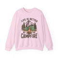 Life is Better by the Campfire Hoodie, Adventure Sweatshirt, Camping Heart Hoodie, Travel Sweatshirt, Adventure Sweatshirt, Gift for Her