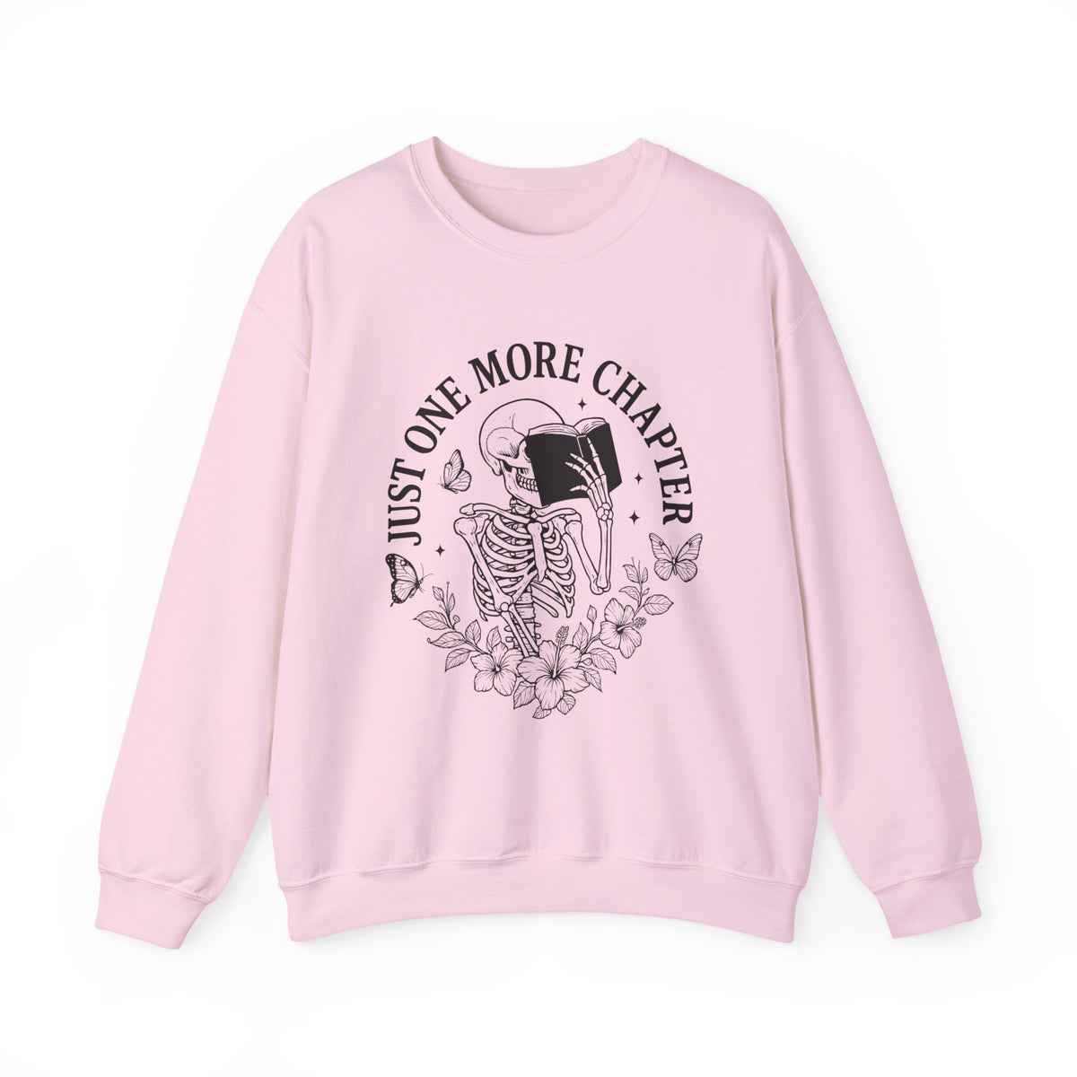 Just One More Chapter Women's Sweatshirt,Women's Bookish Hoodie,Aesthetic Bookworm Tshirt, Cute Librarian Gifts,Cool Readers Shirt,