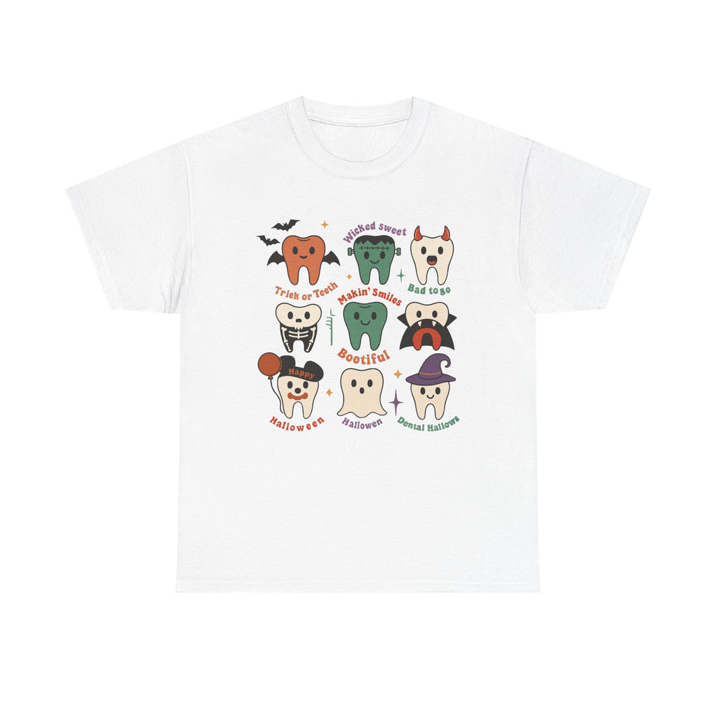 Cute Halloween Tooth Sweatshirt, Dental Hygienist Halloween Shirt, Dentist Appreciation Crewneck, Funny Tooth Costume T-shirt