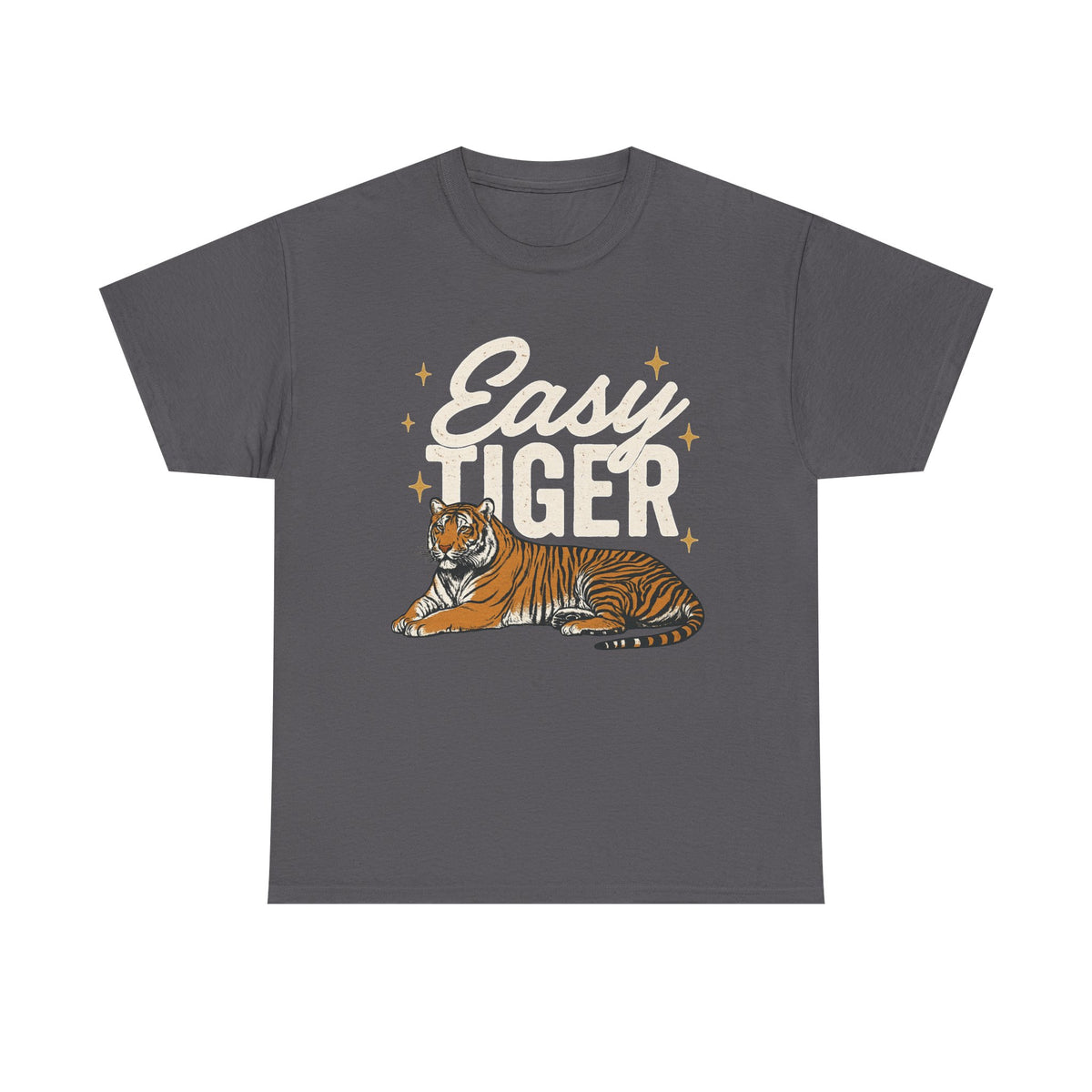 Comfort Colors® Easy Tiger Shirt, Retro Boho Tee, Trendy Aesthetic Shirt, Graphic Tee, Hippie Clothes, Indie Shirt, Funny Women t shirt, Tee