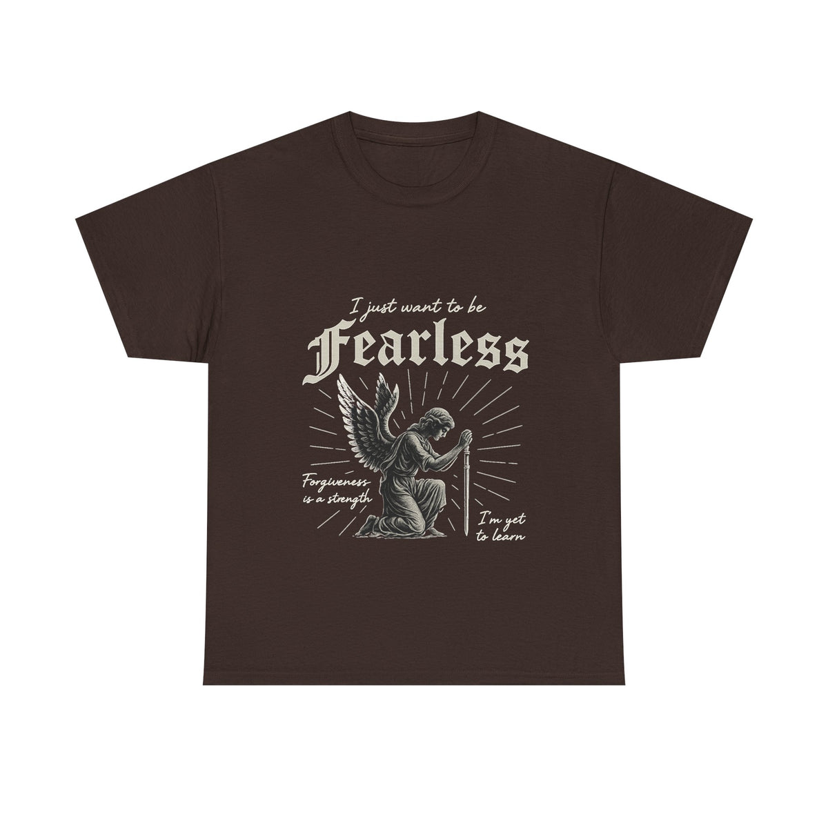 Fearless Gothic Unisex Softstyle T-Shirt, Metal Inspired Tee, Angel Shirt, Gothic Fashion Gift