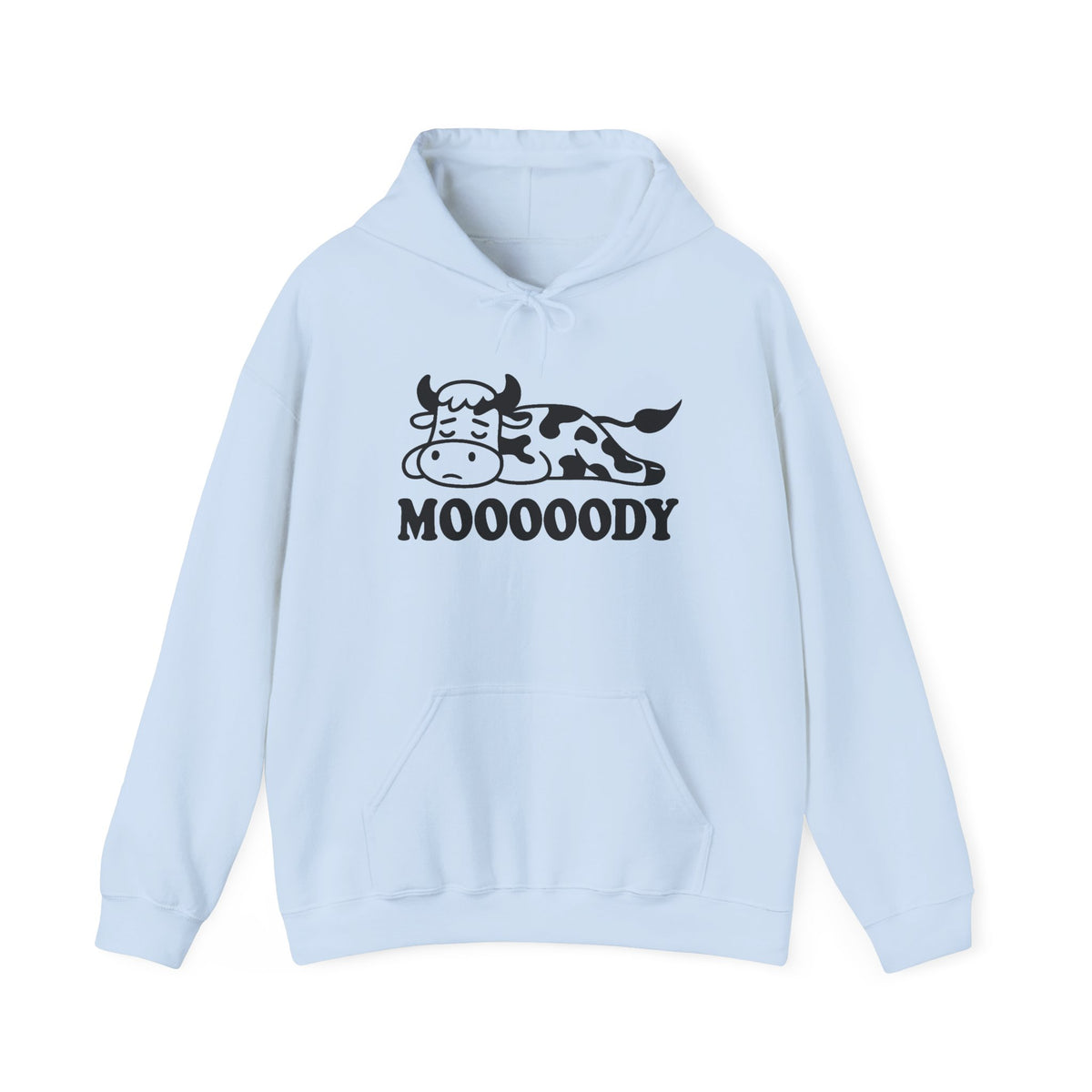 Mooooody Cow Hoodie - Funny Unisex Sweatshirt