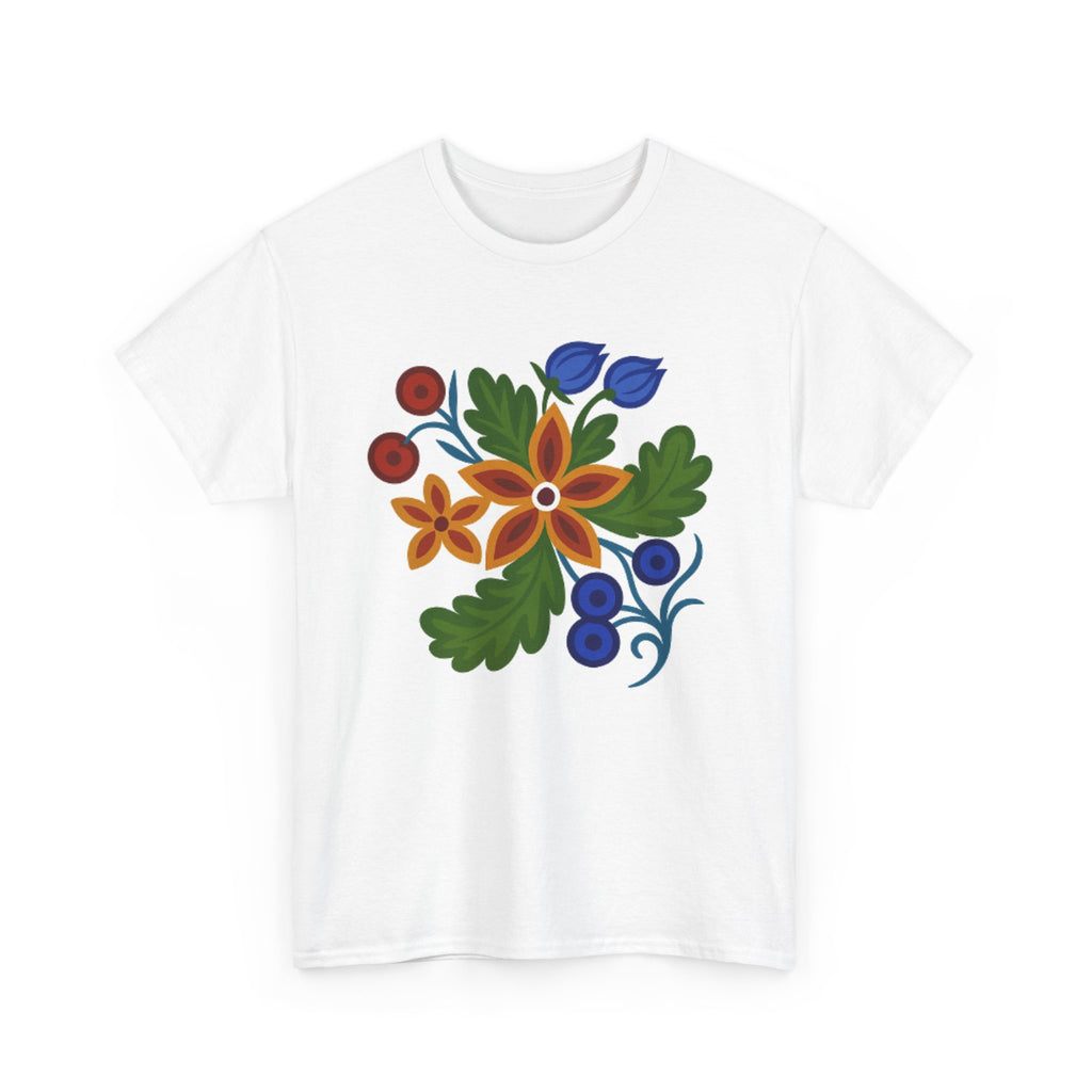 Ojibwe Floral T-Shirt: Native American Inspired Unisex Tee