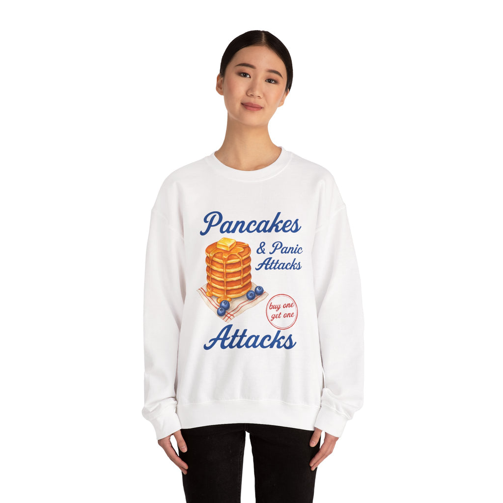 Pancakes and Panic Attacks Sweatshirt, Pancakes and Pajamas Shirt, Funny Breakfast Hoodie, Blueberry Pancake Tee, Buy One Get One Shirt