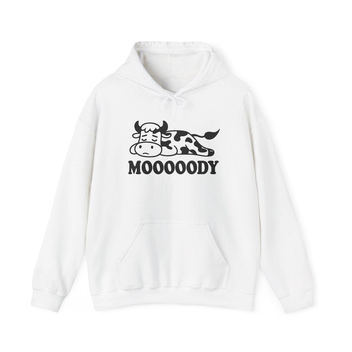 Mooooody Cow Hoodie - Funny Unisex Sweatshirt