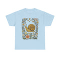Cute Flower Snail Shirt, Snail T-shirt, Snail Lover Tee, Floral Snail Gift, Wildflower Snail Graphic Tee