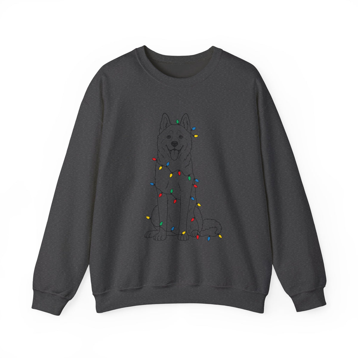 Husky Christmas Shirt, Husky Christmas Lights Shirt, Husky Mom Shirt, Christmas Dogs Shirt, Christmas Gift For Husky Lover, Dog Mom Shirt