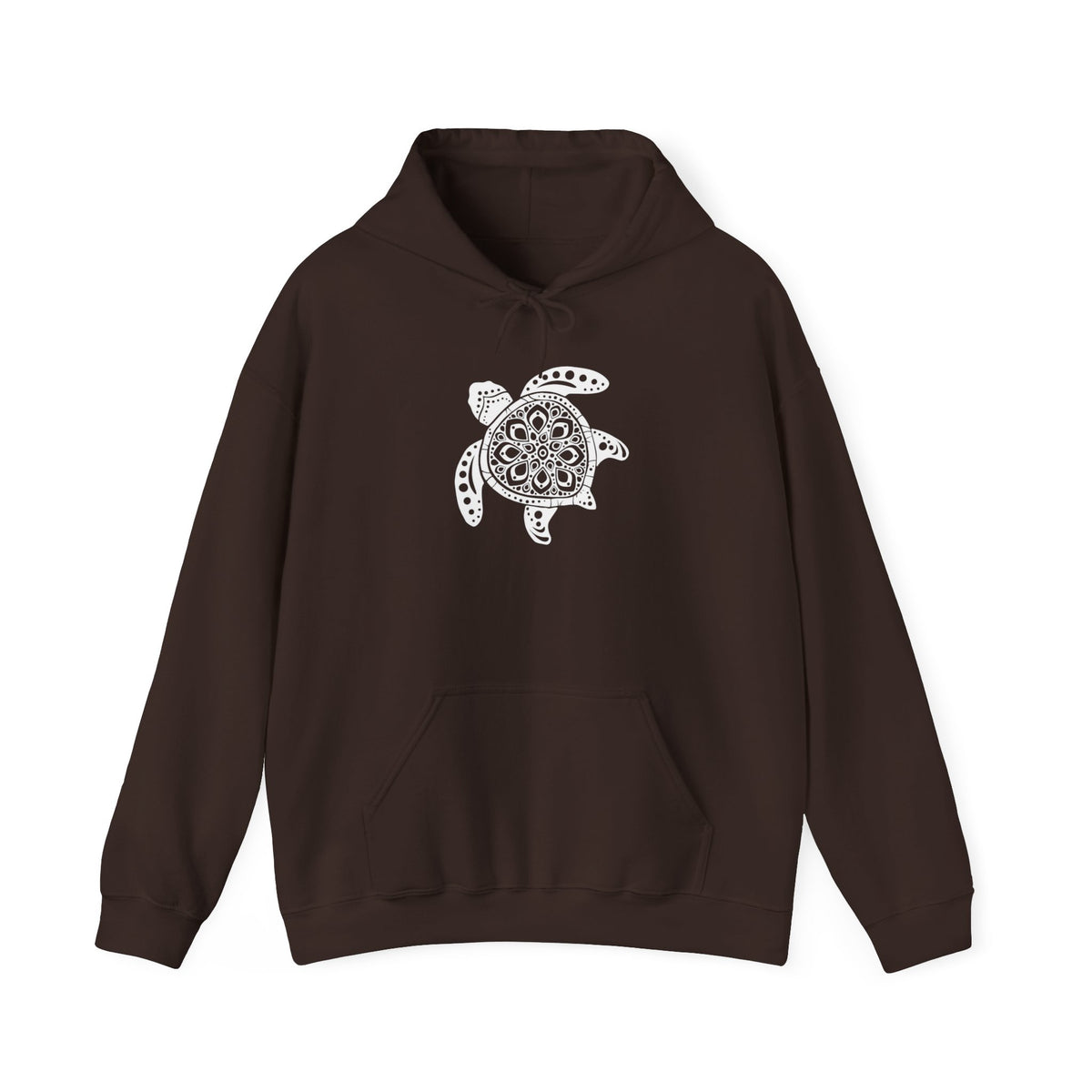 Zen Sea Turtle Mandala Hoodie, Turtle Mandala Sweatshirt, Sea Turtle Tee, Beach Shirt, Back Design Shirt, Ocean Lover Shirt, Save the Planet