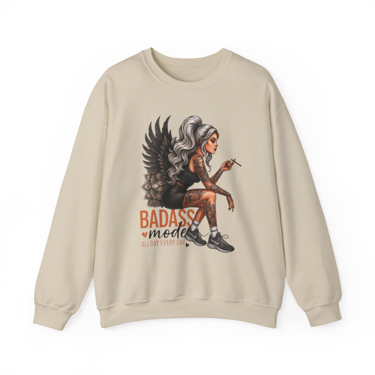 Badass Mode PNG, Funny Png, Sarcastic Png, Sarcasm Png, Sassy Png, Tattoo Woman, Funny Adult, Snarky, Sublimation Designs, Digital Download