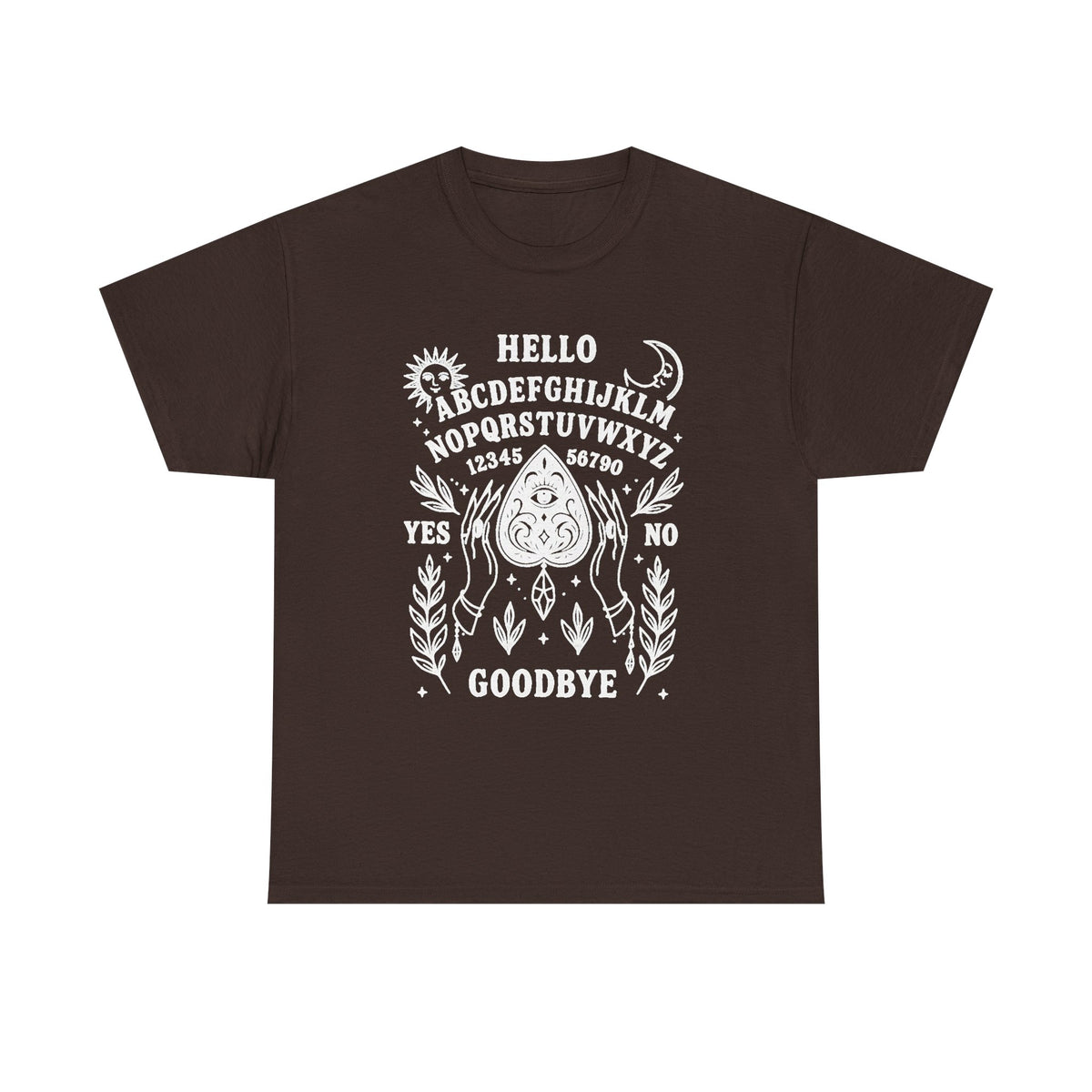 Mystic Ouija Board Shirt, Witchy Aesthetic T-Shirt, Occult Spiritual Graphic Tee, Gothic Witch Gift, Celestial Magic Top, Witchcraft Apparel
