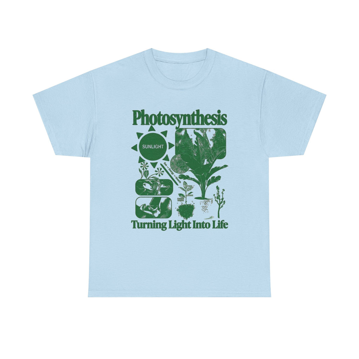 Photosynthesis Vintage T-Shirt, Retro Botanical 90s Y2K Science Graphic Tee, Plant Biology Wildflower Garden Shirt, Eco Nature Lover Gift