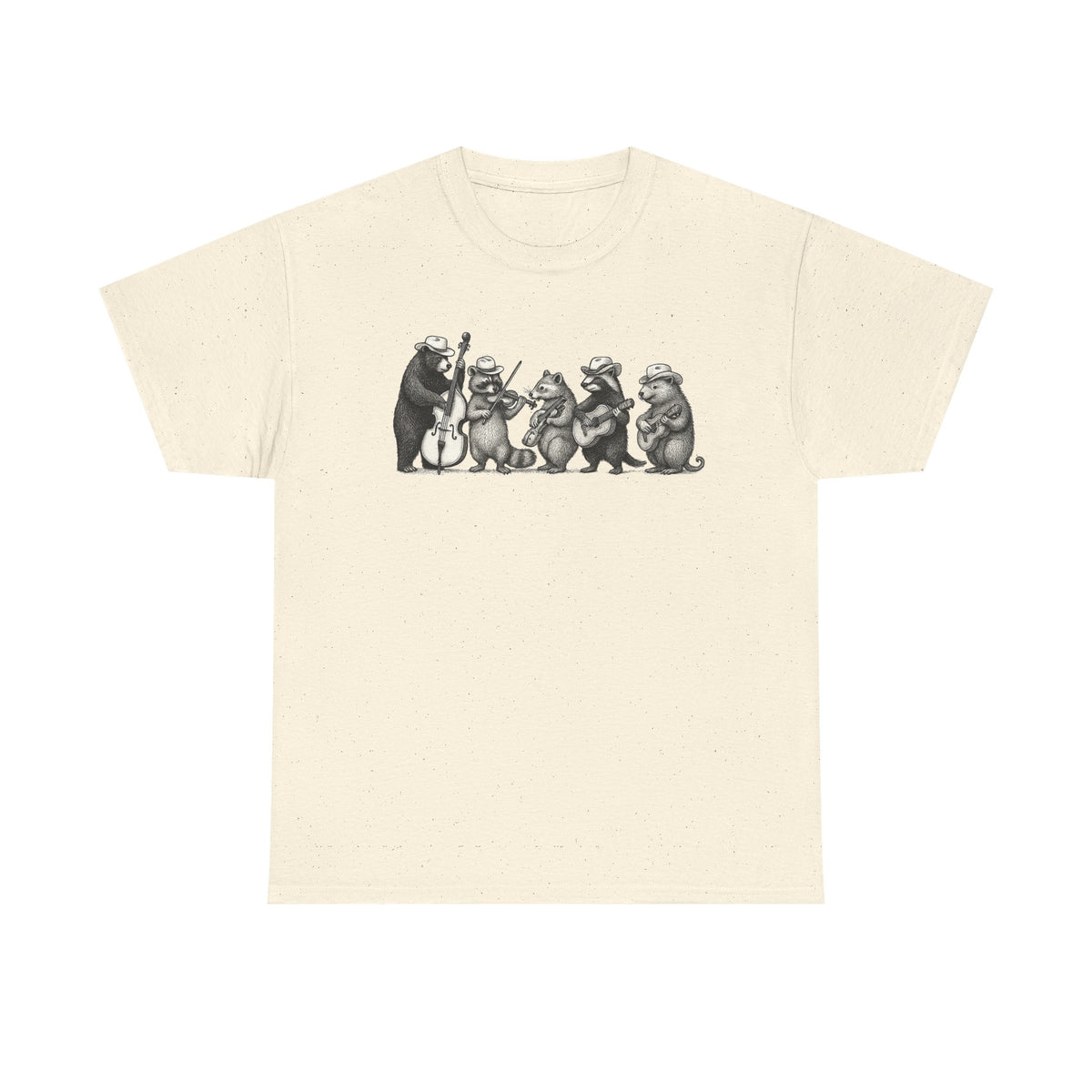 Animal Band Shirt, Funny Forest Animals Playing Instruments Shirt, Vintage Music Lover Gift, Cute Animal Graphic T-Shirt