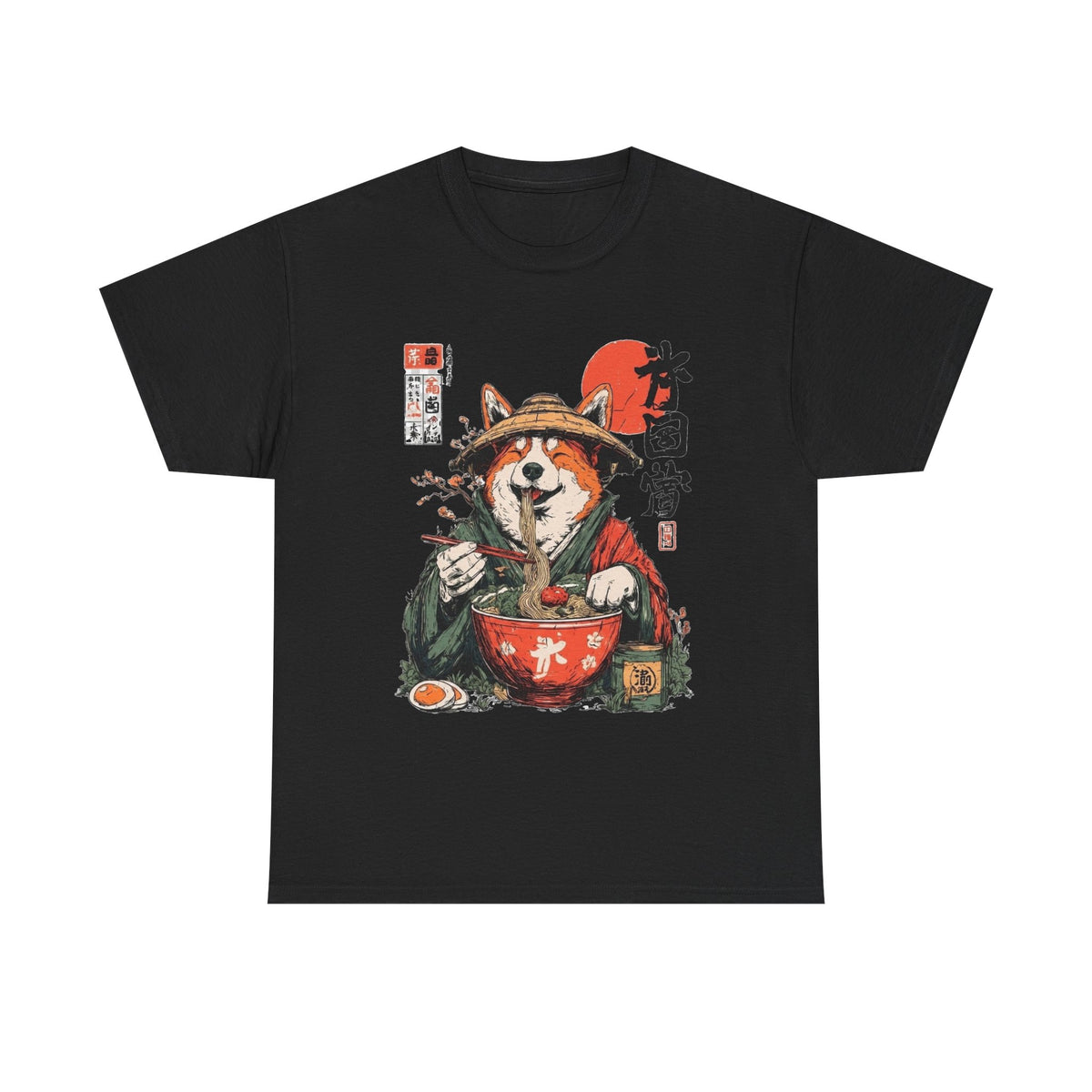 Ramen Corgi Shirt: Samurai Dog, Anime Noodle Gift