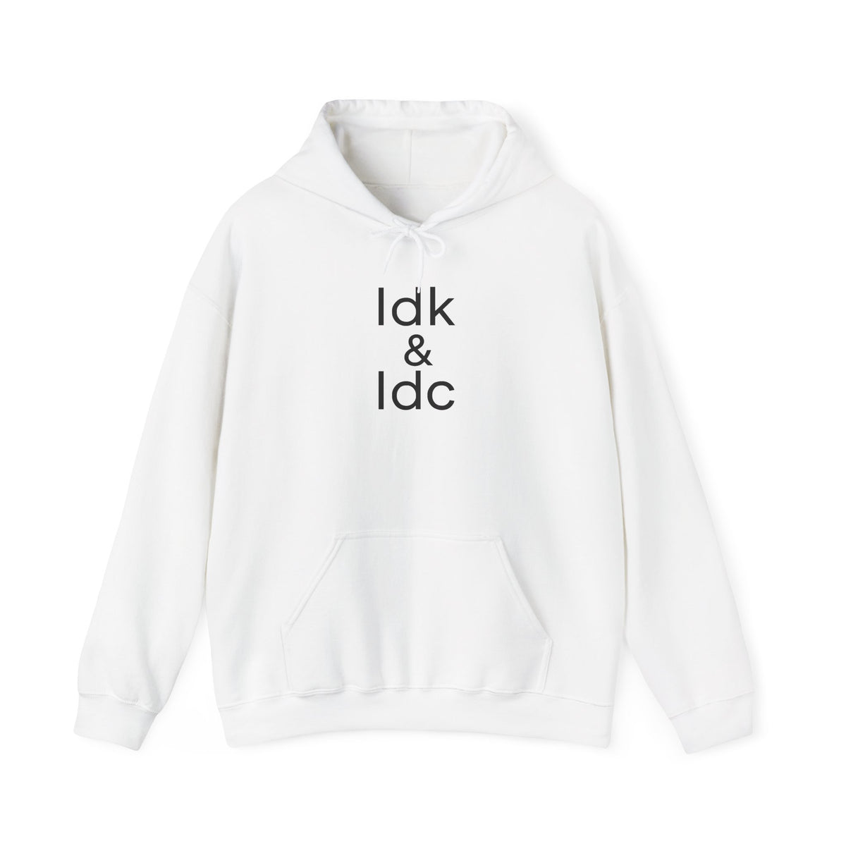 IDK & IDC Sweatshirt, I Don't Know and I Don't Care Sweatshirt, Graphic Sweatshirt, Sweatshirt with Sayings, Fall Sweatshirt