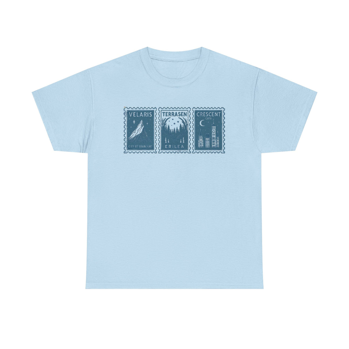 Sarah J Maas postcard comfort colors shirt (Officially Licensed), Velaris Shirt, Terrasen Tee, Crescent City, ACOTAR Merch, Court of thorns