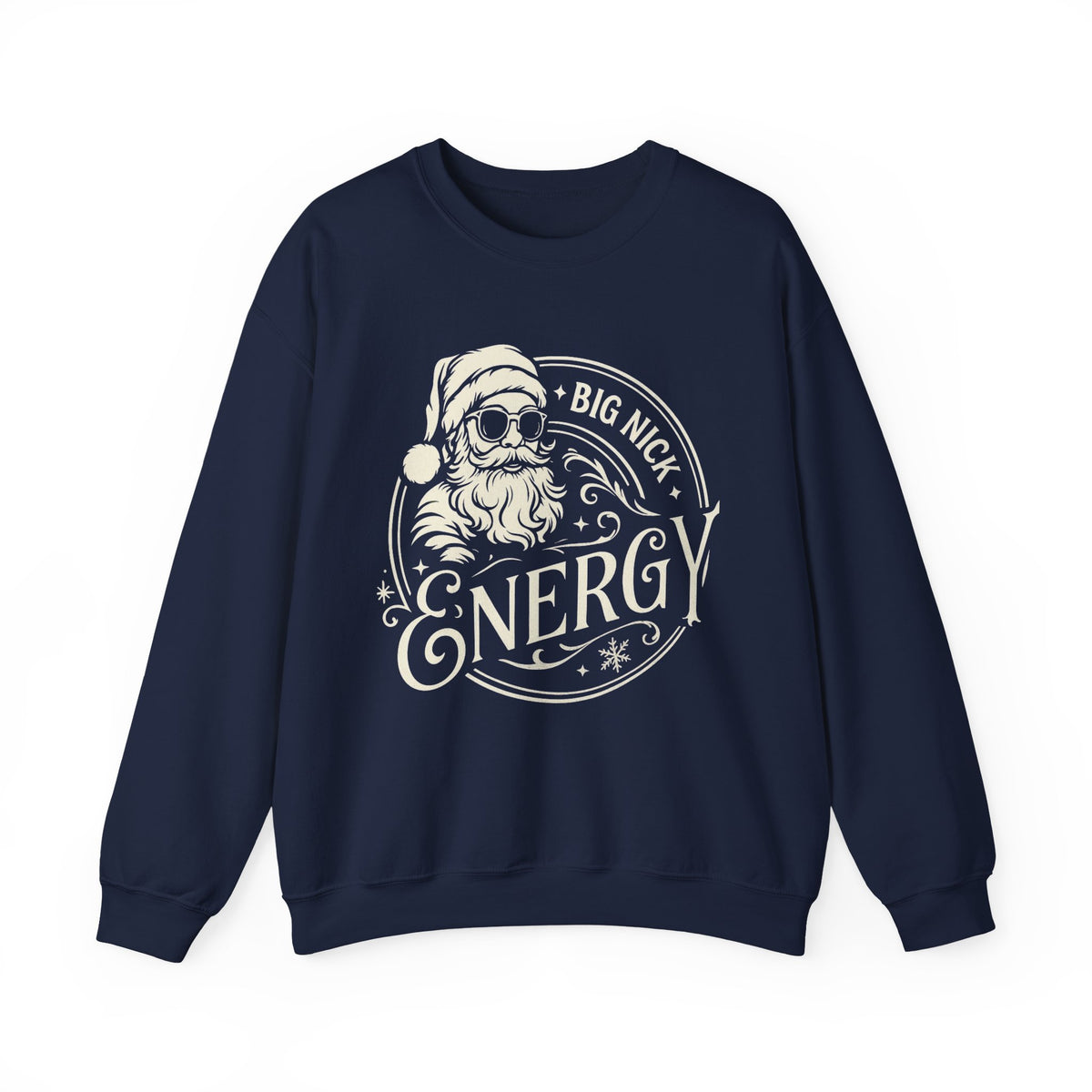 Big Nick Energy Christmas Sweatshirt, Men Funny Santa Christmas Sweatshirt, Funny Holiday Shirt for Men, Funny Santa Hoodie, Xmas Santa Tee
