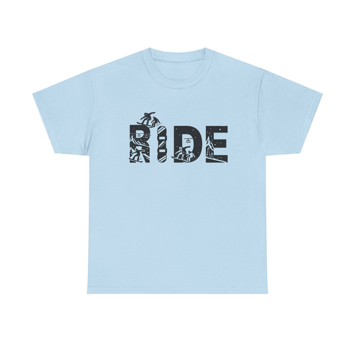 Ride Snowboard T-Shirt, Winter Sports Shirt, Extreme Sport Shirt, Christmas Snowboarding Shirt, Gift For Snowboard Tee, Adventure Ride Shirt