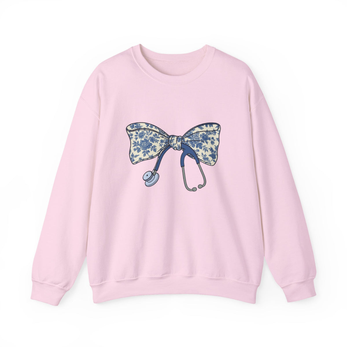 Nurse with Bow Sweatshirt, Stethoscope Sweatshirt, Nurse Gift
