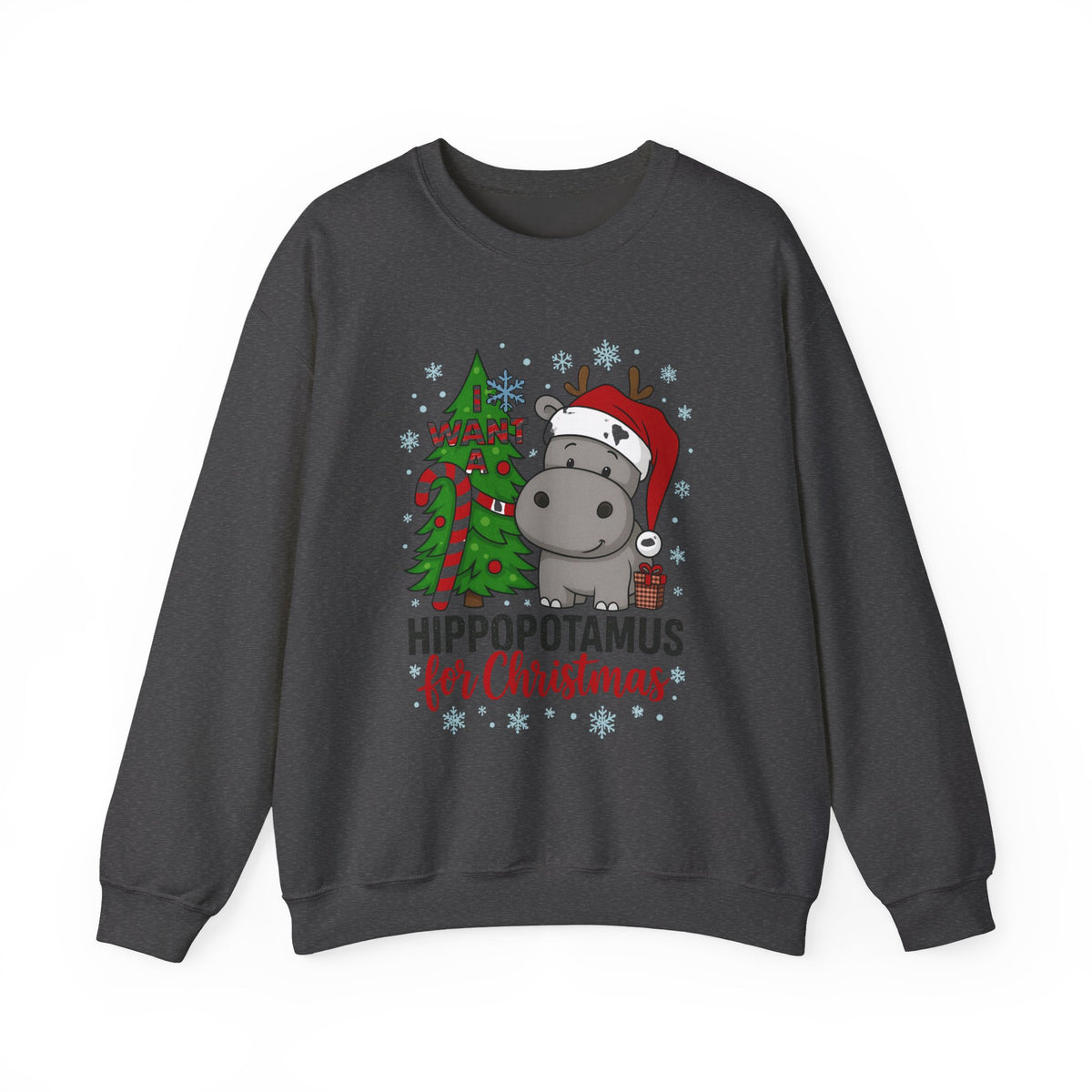 I Want a Hippopotamus for Christmas Shirt, Hippo Shirt, Christmas Hippo Shirt, Christmas Hippo Sweatshirt, Hippo Family Matching Shirt