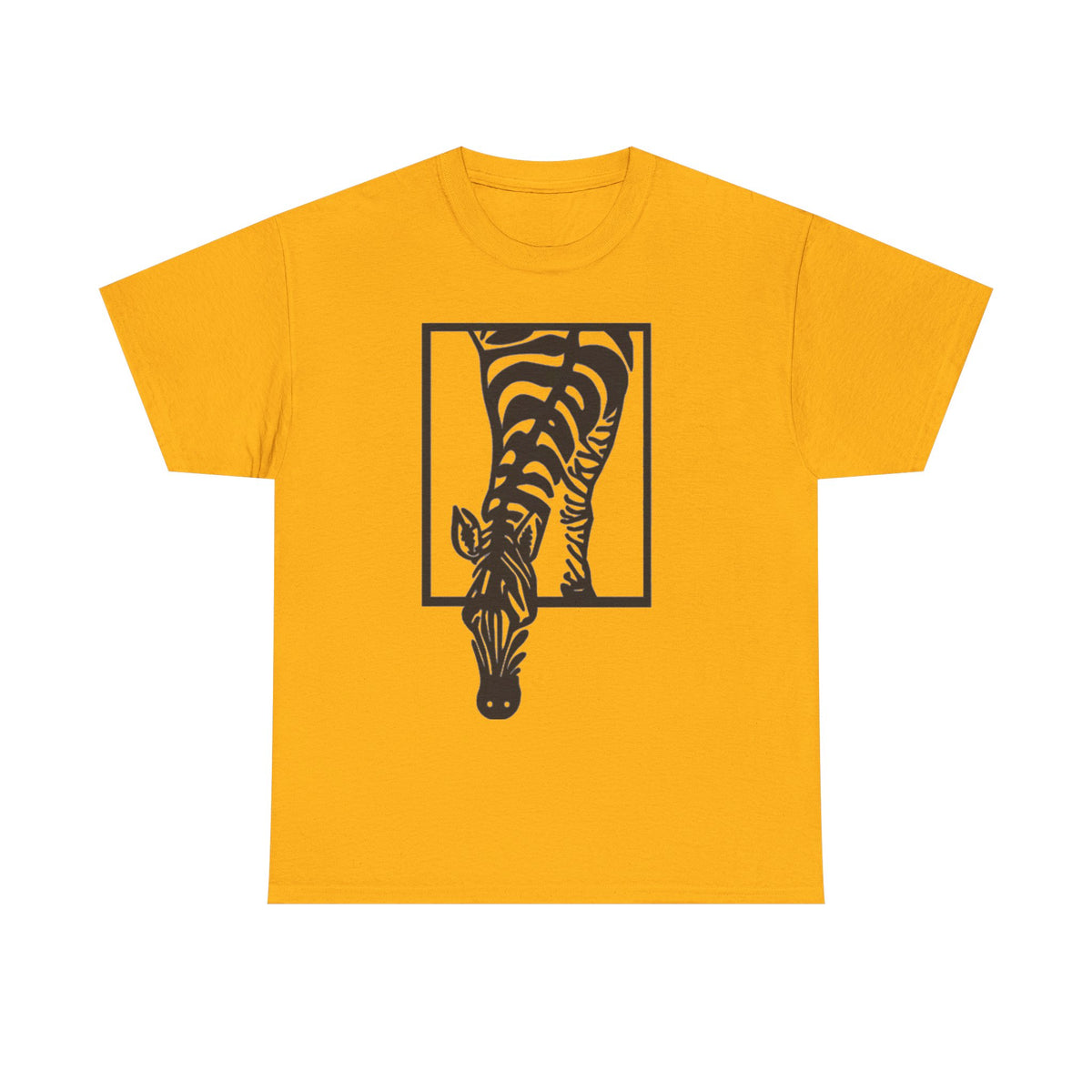 Abstract Zebra Graphic Tee: Boho Modern Art T-Shirt