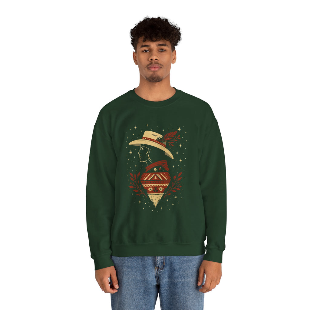 Western Christmas sweatshirt, Cowgirl, Cowboy, Western graphic, Howdy, Southern Christmas, Xmas, Vintage, Rustic, Rodeo, Country