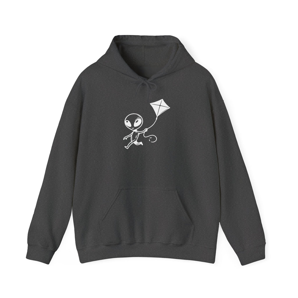Whimsical Alien Hoodie: Cozy Cotton-Blend Sweatshirt