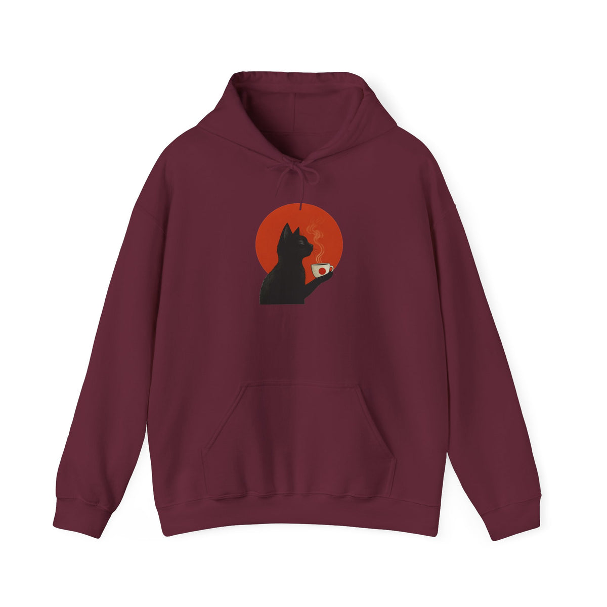Cat Drinking Coffee Hoodie, Gift For Her, Cat Hoodie, Coffee Lover, Cat Lover Gift, Cats and Coffee Hoodie, Gift For Women, Cat Hoodie