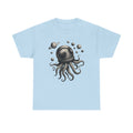 Retro Octopus In Space Funny 90s Graphic Shirt, Vintage Octopus T-shirt, Vintage Washed Shirt, Retro Distressed Shirt, Cool Young Men Gift