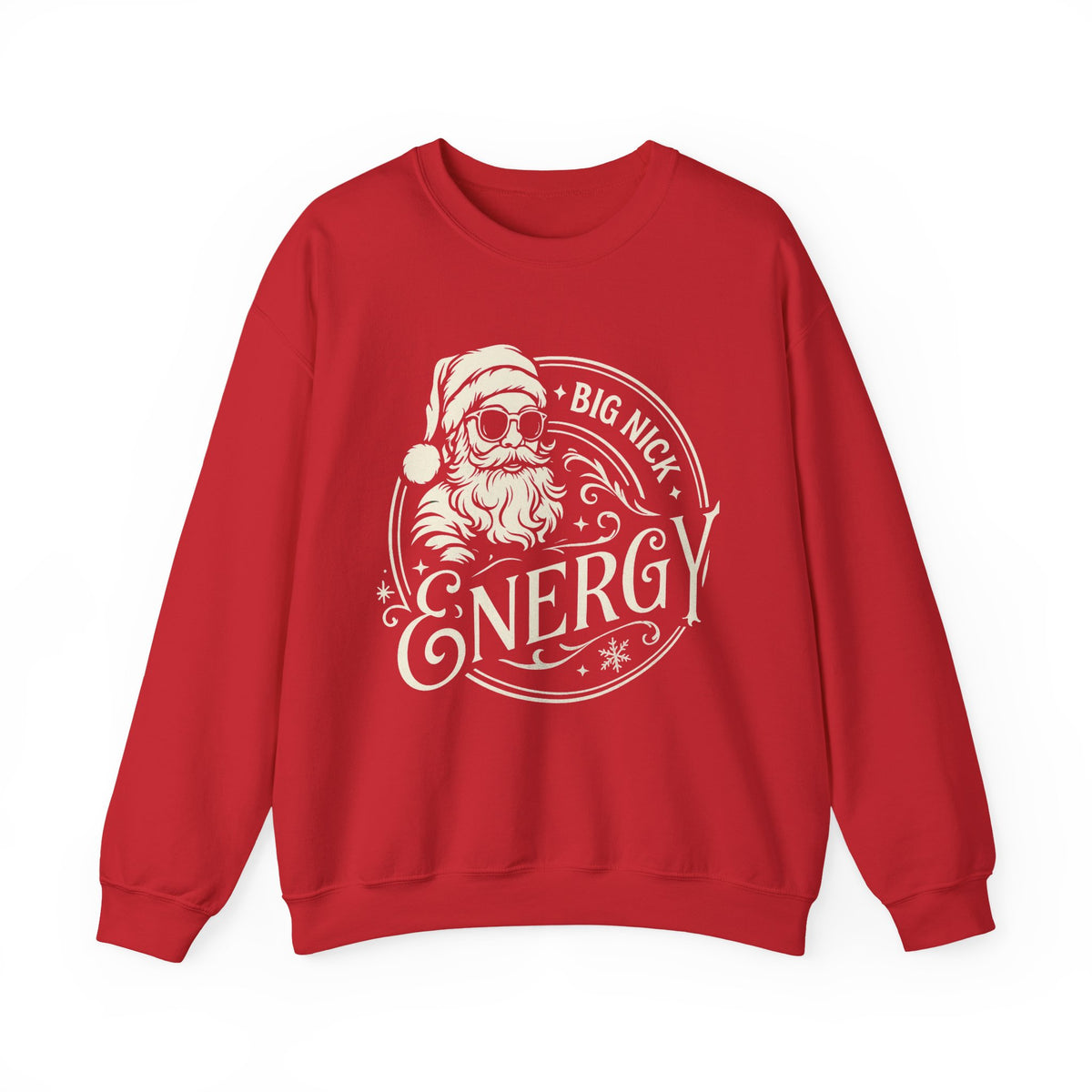 Big Nick Energy Christmas Sweatshirt, Men Funny Santa Christmas Sweatshirt, Funny Holiday Shirt for Men, Funny Santa Hoodie, Xmas Santa Tee