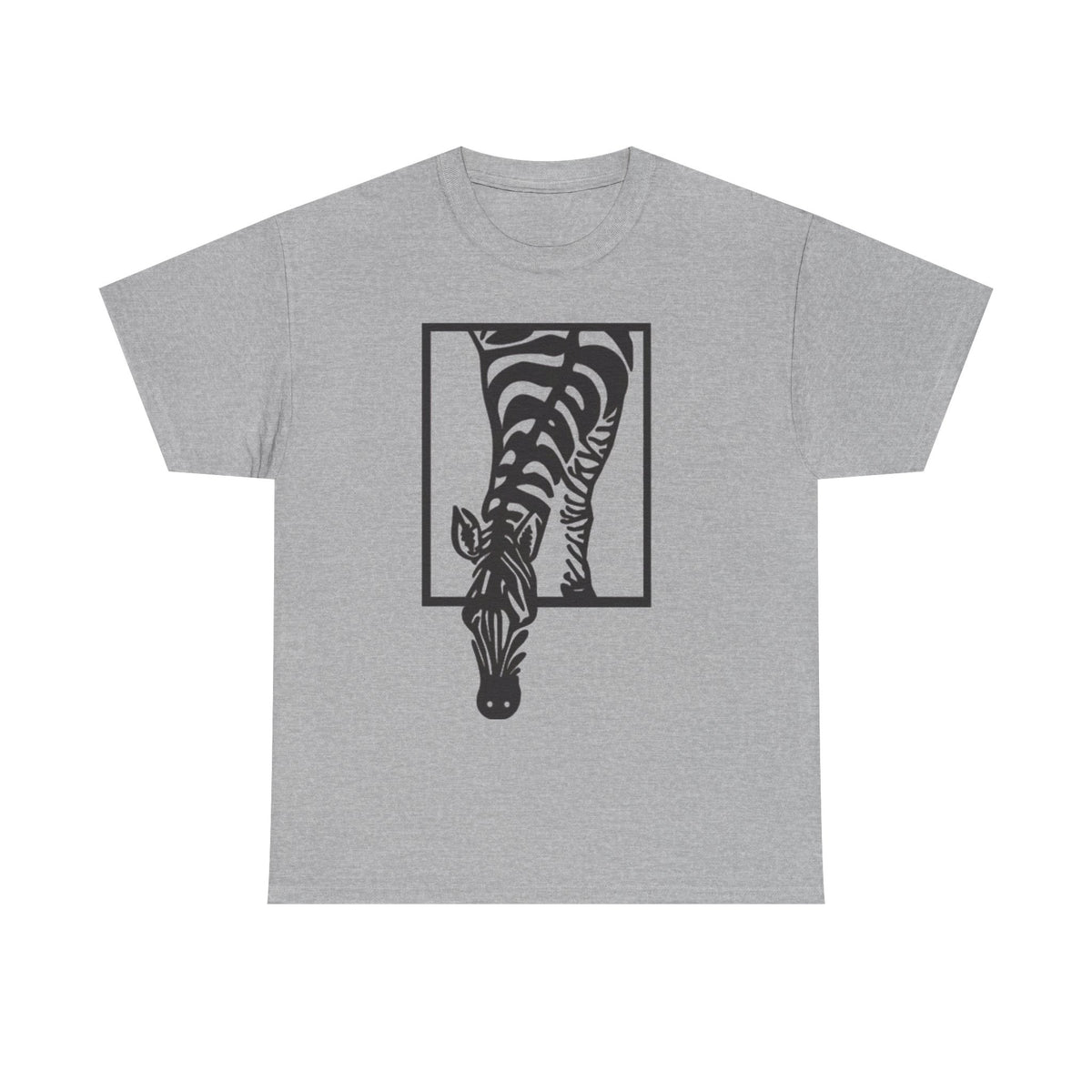 Abstract Zebra Graphic Tee: Boho Modern Art T-Shirt