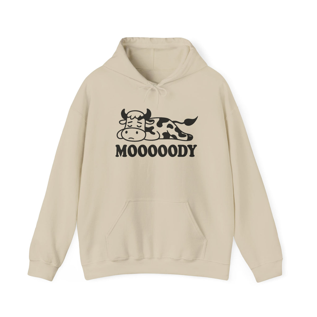 Mooooody Cow Hoodie - Funny Unisex Sweatshirt