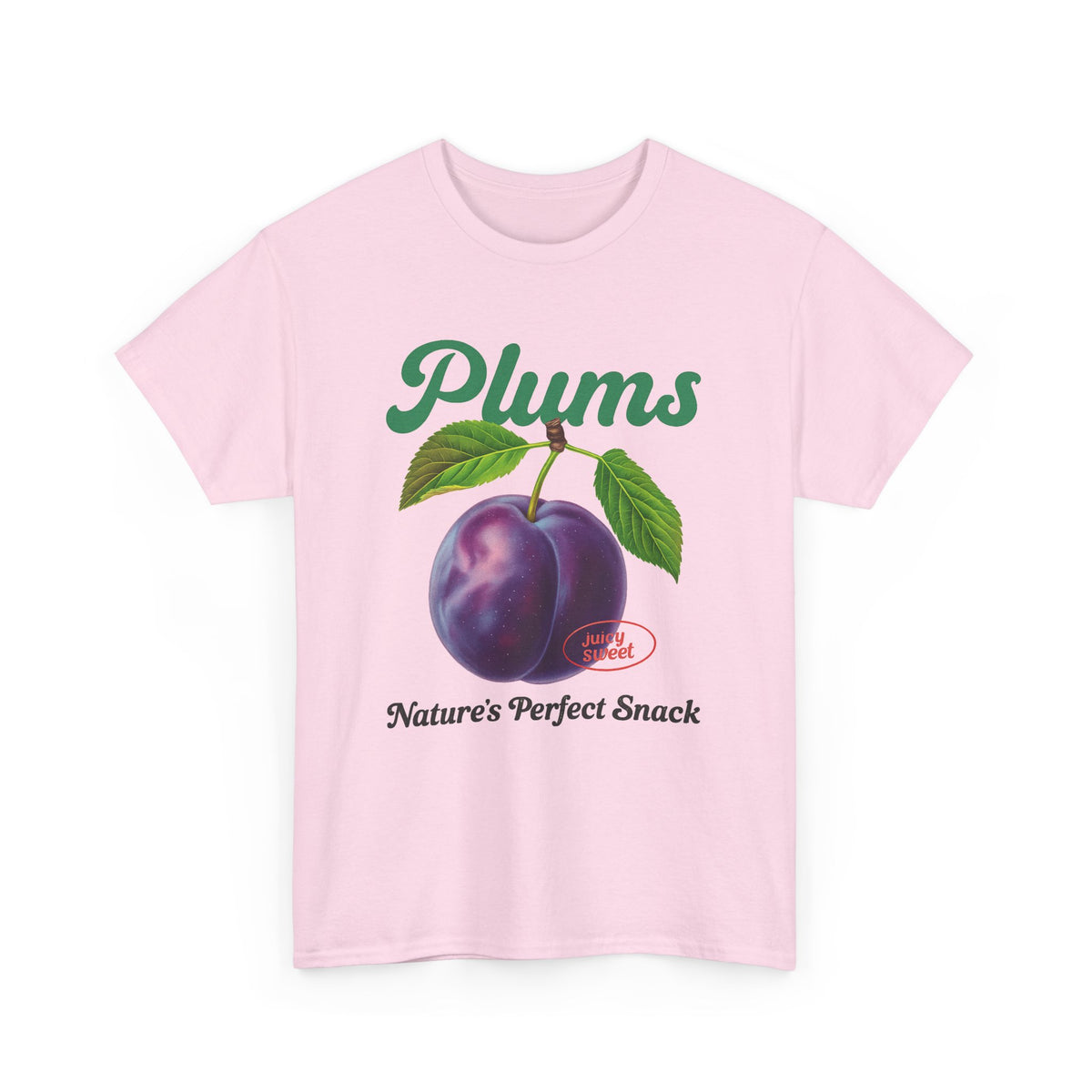 Plums Retro Graphic T Shirt, Vintage 90s Sweet Fruits Shirt, Vintage Label Commercial Tee, Cute Unisex Adult Graphic T Shirt, Cool Gift