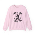 Let's Get Toasted Campfire Sweatshirt or Hoodie: Camping & Hiking