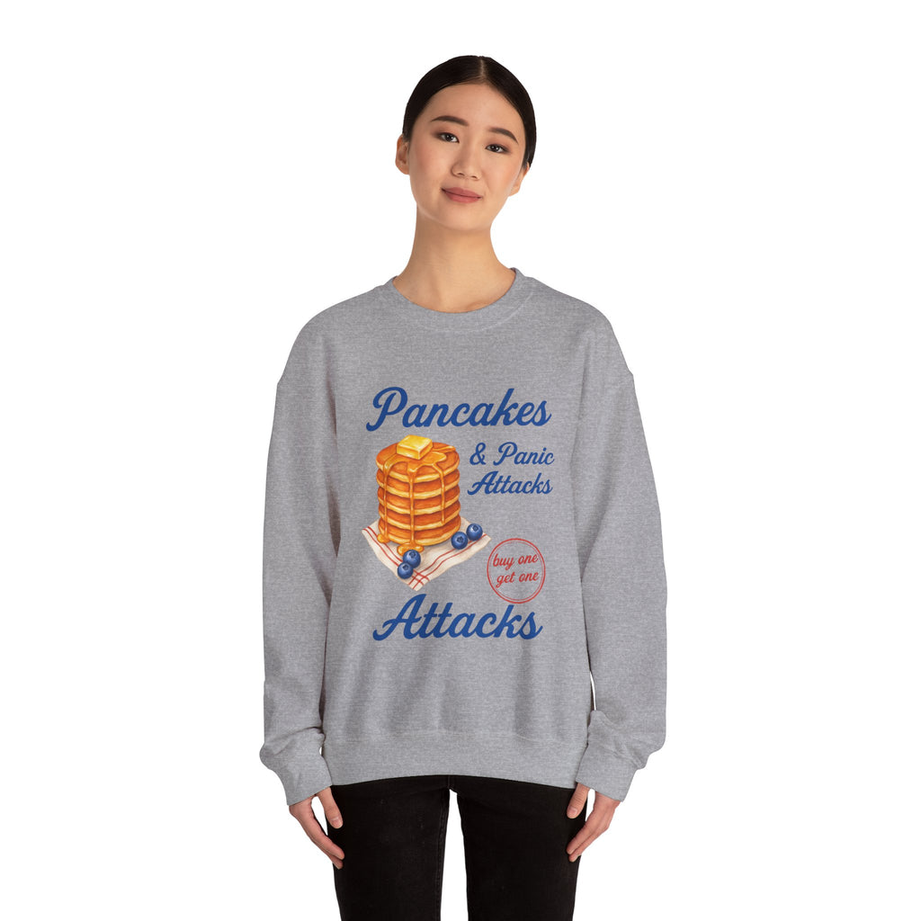 Pancakes and Panic Attacks Sweatshirt, Pancakes and Pajamas Shirt, Funny Breakfast Hoodie, Blueberry Pancake Tee, Buy One Get One Shirt