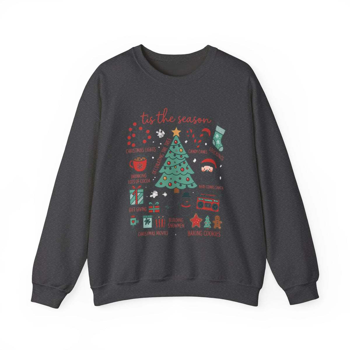 Tis The Season Sweatshirt, Comfort Colors Christmas shirt, Women's Holiday Tshirt, Winter Hoodie