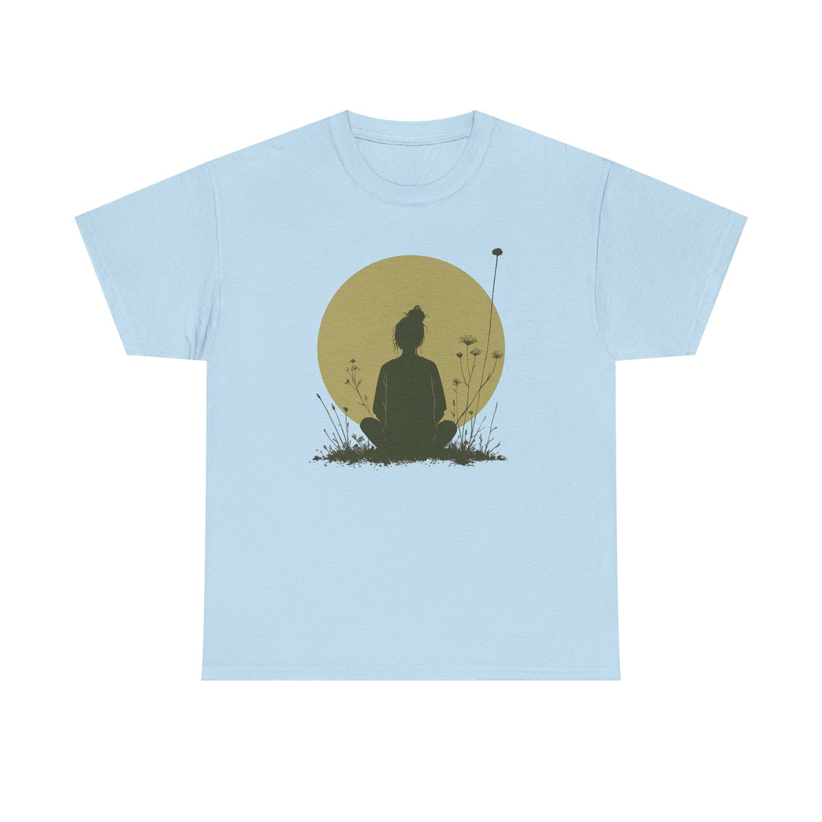 Lotus Flower Bohemian Yoga Meditation T-Shirt: Retro Spiritual Zen Inspired Tee for Women