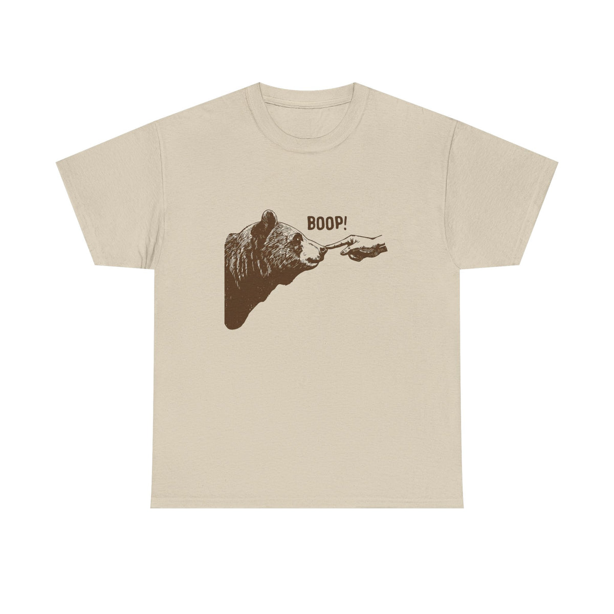 Boop! T-Shirt, Vintage Bear Finger Touching Nose Tshirt, Funny Retro Shirt, Graphic Unisex Vintage Animal Funny Meme Tee