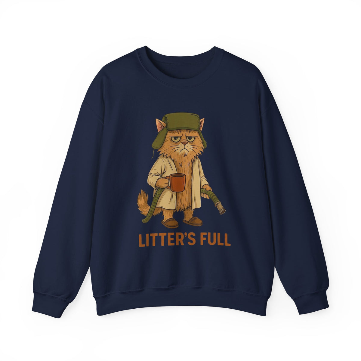 Litter's Full Christmas Vacation Cat Sweatshirt, National Lampoon's Vacation Xmas Tee