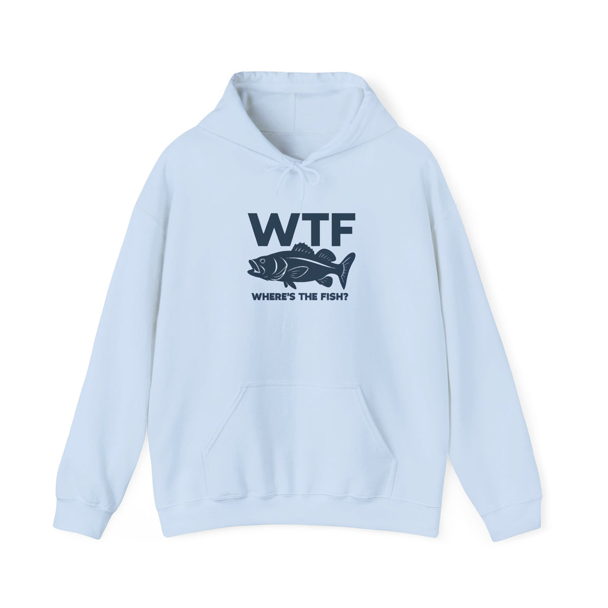 Funny WTF Where Is The Fish Pocket Hoodie, Fisherman Hoodie, Minimalist Fishing Hoodie, Fathers Day Hoodie, Present for Fisherman Hoodie
