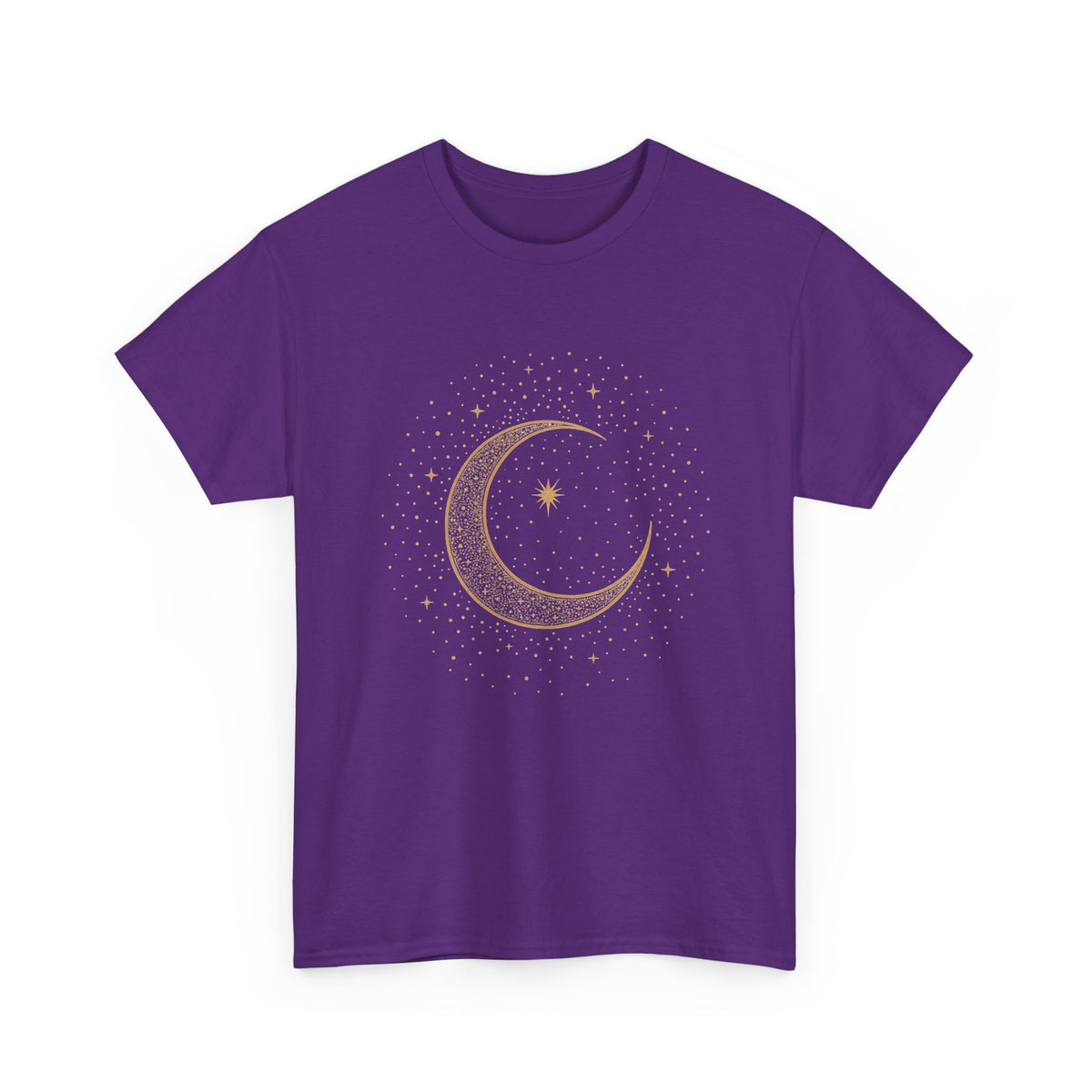Mystic Moon Phase Shirt  Lunar Crescent Graphic Tee, Spiritual Astrology Top for Women, Starry Night Top