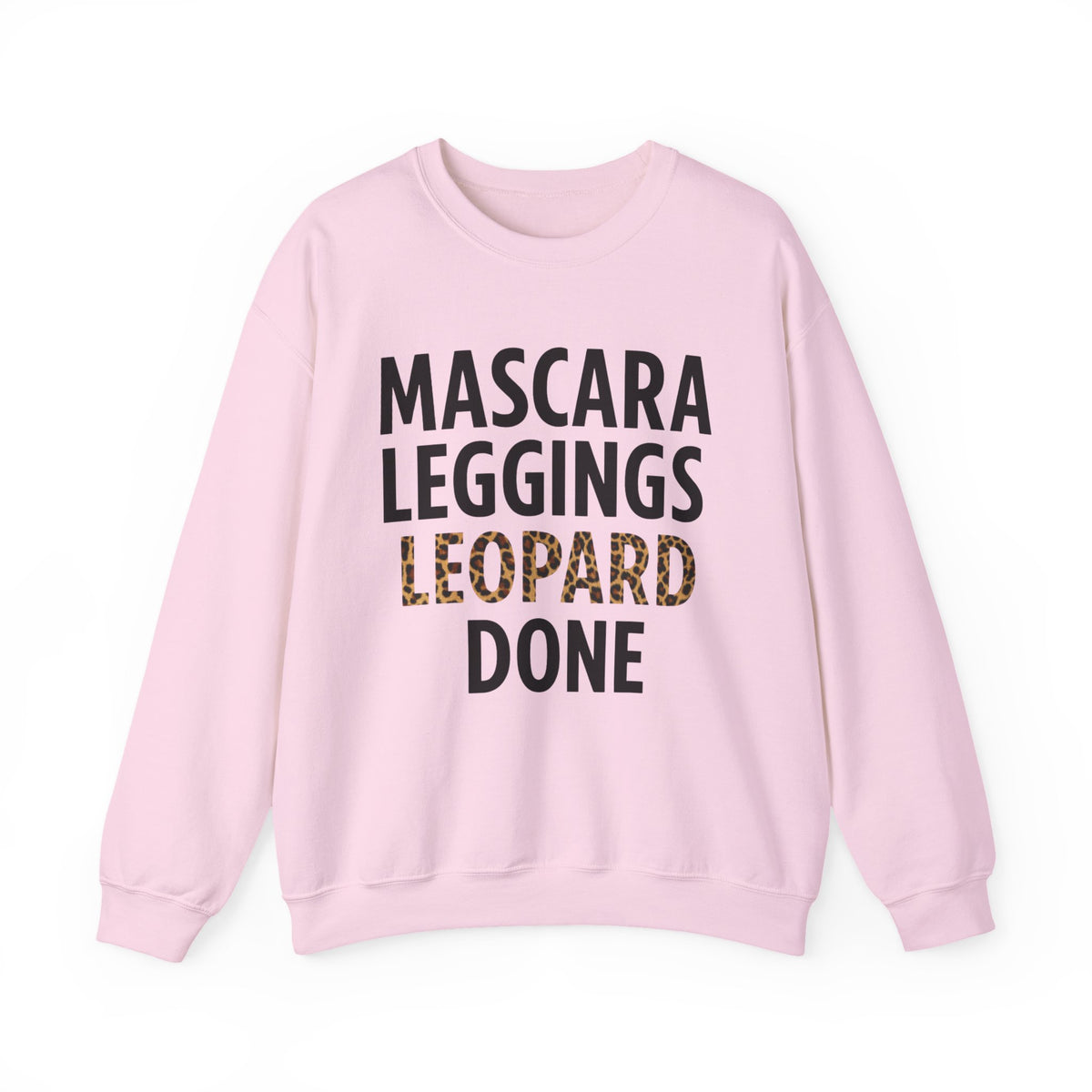 Mascara Leggings Leopard Done Sweatshirt, Leopard Print Women Shirt, Trendy Leopard Themed Hoodie, Birthday Gift For Leopard Lover