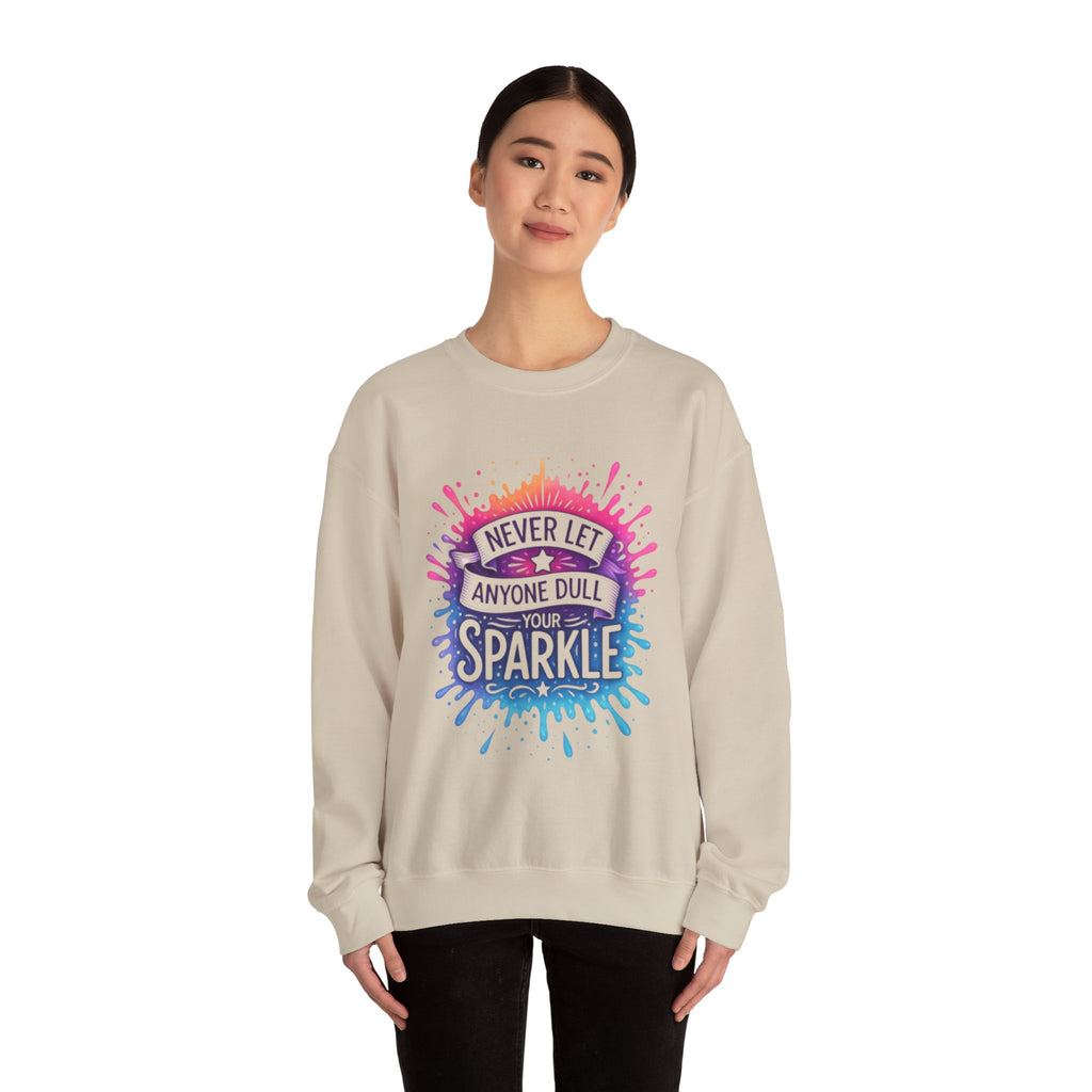 Never Let Anyone Dull Your Sparkle Svg, Inspirational Sublimation Design, T-Shirt Svg, Sweatshirt Design, Colorful Svg, Digital Download Png