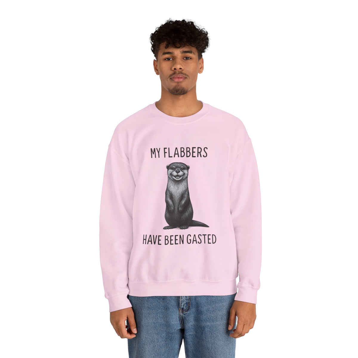 Funny Otter Sweatshirt: Flabbergasted Animal Lover Crewneck