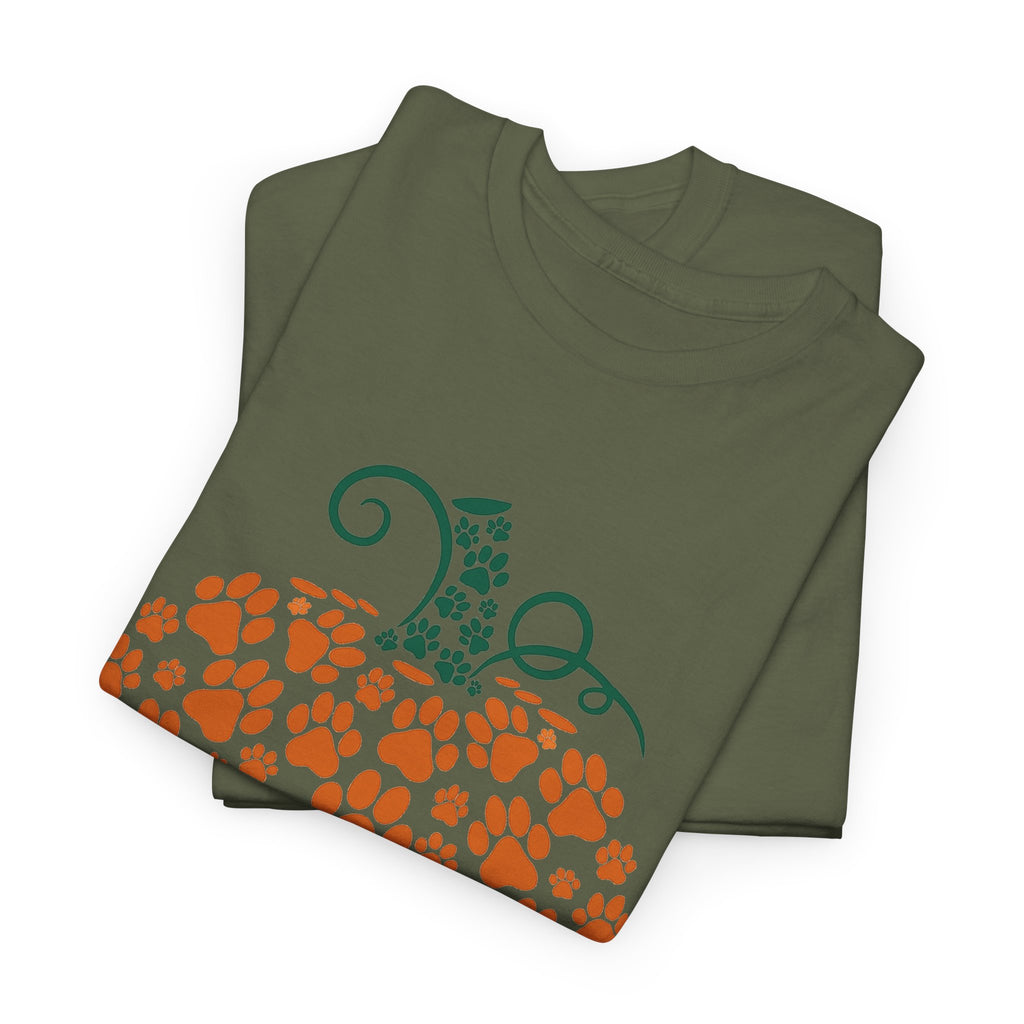 Pumpkin Dog Paw Print PNG: Fall Decor Clipart