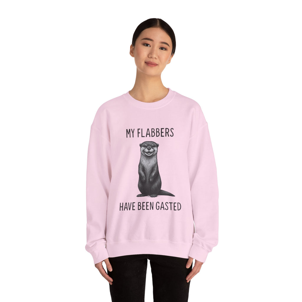 Funny Otter Sweatshirt: Flabbergasted Animal Lover Crewneck