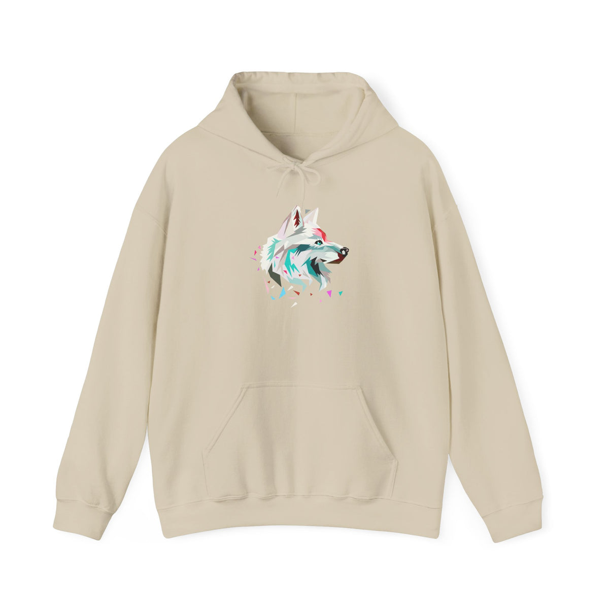 Wolf hoodie for Men Women Girl sweatshirt Nature Animal Unisex raglan for Teens Geometric Wolf Illustration Guy Graphic hoodie Gift idea