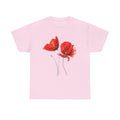Red Poppy Flower Shirt: Watercolor Floral Tee, Botanical Garden Top