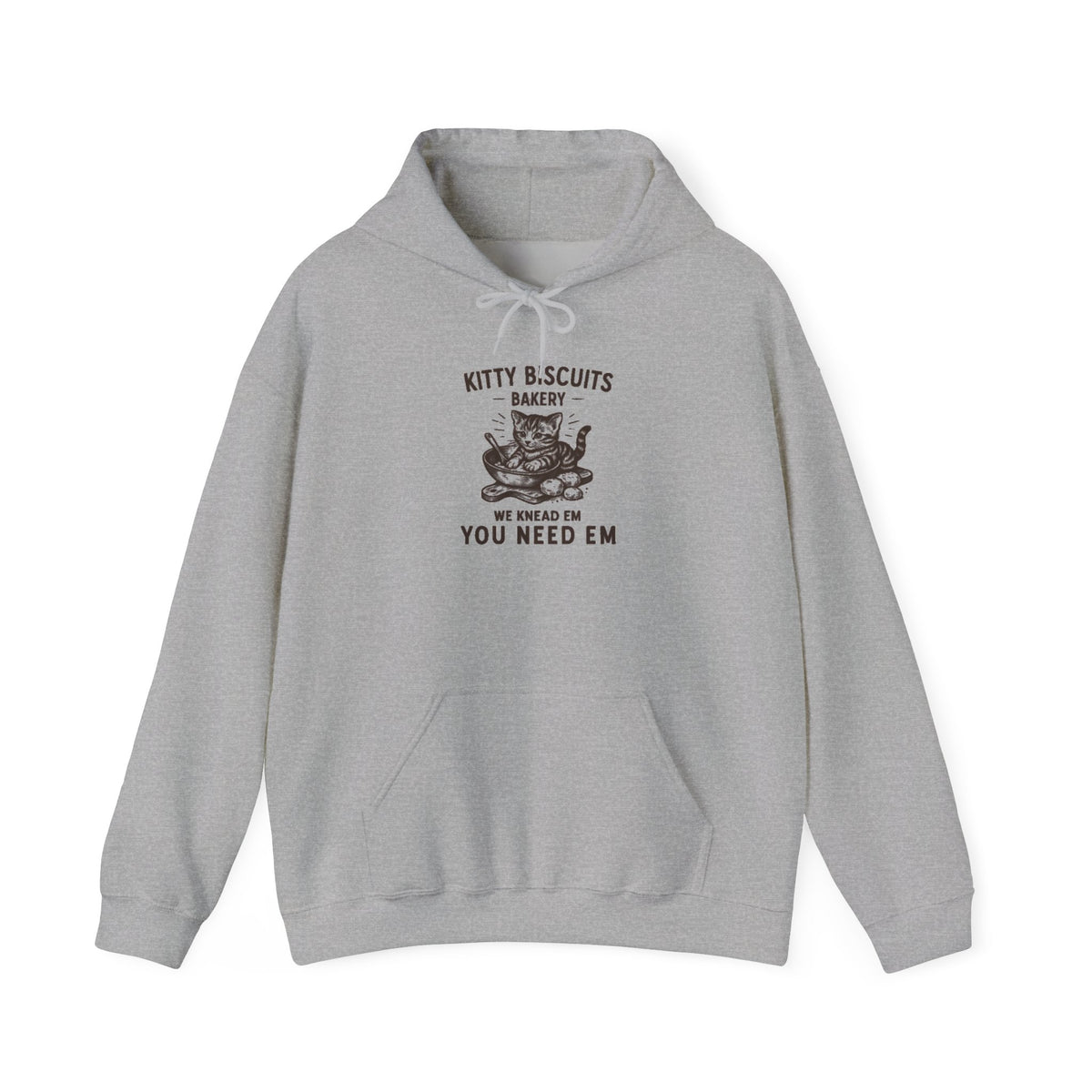 Funny Cat Biscuit Maker Hoodie: Kitty Kneading Bakery Gift